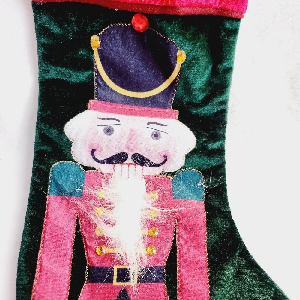 CHRISTMAS Hand painted stainless steel spreaders and nutcracker stoking - Picture 2 of 6